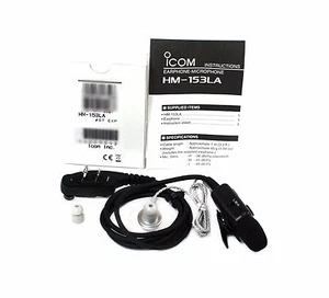 NEW ICOM HM-153LA Ear/Mic for IC-F3031 IC-F4031 IC-F3033 IC-F4033 IC-F3036 - Picture 1 of 4