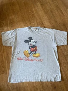 Vintage Mickey Mouse Big Logo Walt Disney World Souvenir T Shirt Size XXL 7 - Picture 1 of 5