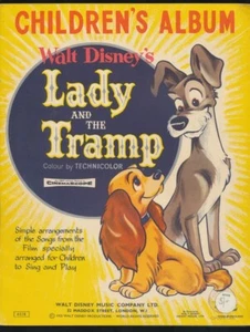 Disneyana-Song Book-UK-Lady and the Tramp Children's Album-1955 - Picture 1 of 1