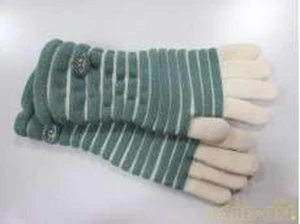VIVIENNE WESTWOOD Gloves Green x White L/ - Picture 1 of 5