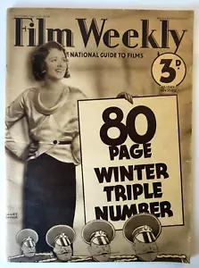 Film Weekly The National Guide to Films Magazine - Nov 25, 1932 80 Page Triple N - Picture 1 of 6