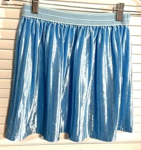 Blue Velvet Skirt Twirl Girls 10/12 Frozen Halloween Costume - Picture 1 of 10