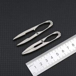 Titanium Snap Tweezers Flat Head Clip Portable Outdoor Keychain Small EDC Tool - Picture 1 of 9