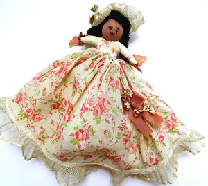 VINTAGE PRIMITIVE 6" RAG DOLL FOLK ART - EMBROIDERED SOCK - ALL HAND STITCHED - Picture 1 of 4