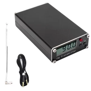 1Pc FM-D5W2 5V 0.5W FM Transmitter 76-108MHz LCD Display Stereo Audio w/ Antenna - Zdjęcie 1 z 11