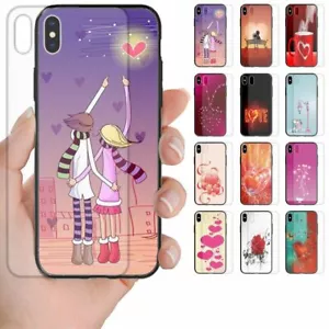 For Samsung Galaxy Series Valentine Love Tempered Glass Back Case Phone Cover #2 - Picture 1 of 13