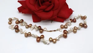 14k Gold Zoe B. Perle Perlen 18" Halskette KATZENRETTUNG - Bild 1 von 1