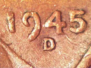 1945 D DDO003 Class 2 & 6 Double Die Variety Coin - Fascinating Collectible! - Picture 1 of 5