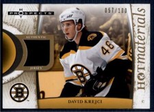 2007-08 Fleer Hot Prospects Hot Materials Red Hot #HMDK David Krejci N ID:158376