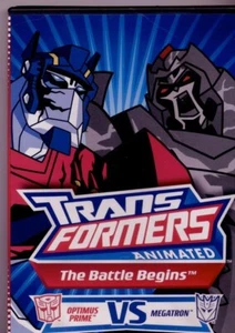 TRANSFORMERS ANIMATED THE BATTLE BEGINS OPTIMUS PRIME VS. MEGATRON DVD,TV-Y7 - Picture 1 of 2