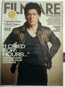 REVISTA INDIA FILMFARE DICIEMBRE 2012 SHAHRUKH, VIDYA, DEEPIKA, YASH CHOPRA, ZOYA - Imagen 1 de 10
