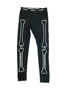 new CAT & JACK girl's sz 10y Halloween Skeleton TIGHS Sleepwear Leggings pants - Picture 1 of 4