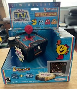 NAMCO Ms. Pac-Man 7 Game Wireless Plug & Play Game Console ~ NEW ~ Jakks Pacific - Picture 1 of 8