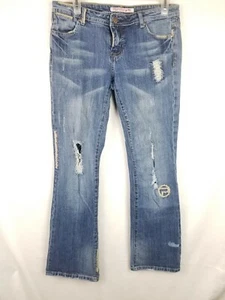 Pepe Jeans(UK) Classic Vintage F73 Women/Junior Distressed Blue Jeans Size 29 - Picture 1 of 5