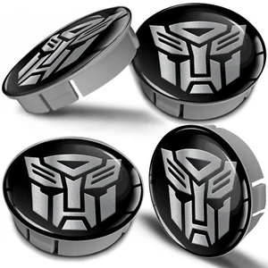 4 x Nabendeckel 60mm Radkappen Felgenabdeckung Nabenkappen Felgendeckel Schwarz - Bild 1 von 5