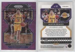 2021-22 Panini Prizm Purple Wave Prizm Austin Reaves #165 Rookie RC