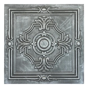PVC Tin Ceiling Tiles Aged Artwork Panels for Store Bar PL38 Antique tin 10pcs - Picture 1 of 19