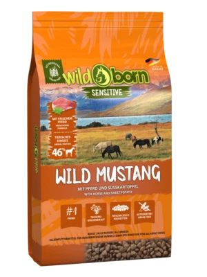 Wildborn Wild Mustang 11 kg - getreidefreies Hundefutter mit Pferd & Süßkart. - Bild 1 von 2
