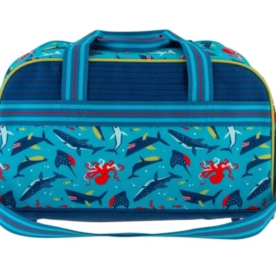 Stephen Joseph Zip Up Sharks & Ocean Creatures Duffle Bag With Handles & Straps. - Image 1 of 4