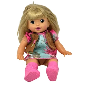 LITTLE MOMMY Sweet As Me Doll Blonde Hair Floral Dress Pink Fringe Boots 2011 - Picture 1 of 7