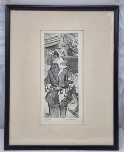 Jacques Villon (1875-1963) Grabado 'Fete Champetre' Edición Firmada 10/100 - Imagen 1 de 6