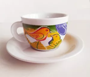 V. SPERANTZAS VINTAGE GRIECHISCHE KAFFEETASSE & UNTERTASSE MUG - Bild 1 von 5