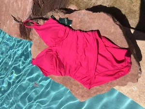 RALPH LAUREN PEZZO UNICO ROSA SPLENDIDO COSTUME DA BAGNO NUOVO - 8  - Foto 1 di 6