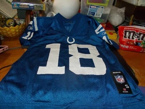 Maglia Reebok Youth Kids Manning Indianapolis Colts NFL blu taglia small - Foto 1 di 2