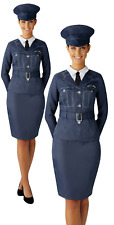 Ladies Pilot Air Hostess Vintage Costume Adults 1940s Uniform Fancy Dress