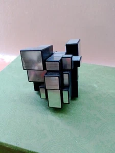 TANCH Mirror Speed Magic Cube 3X3 Puzzle for Children & Adults Silver - Picture 1 of 5