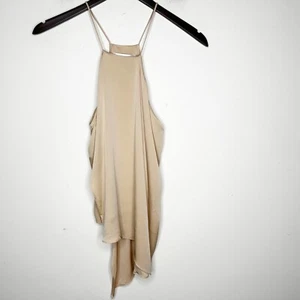 Milly Women's Spaghetti Straps Square Neck Silk Camisole Nude Size 2 - Picture 1 of 7