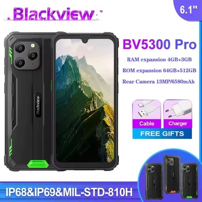 Blackview BV5300 Pro ArcSoft Rugged Phone IP68 Waterproof 6580mAh 4GB+64GB 6.1'' - Image 1 of 4