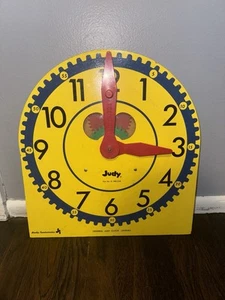 Vintage Original Judy clock - Wooden Large Judy Clock - Classroom/Library - Picture 1 of 7