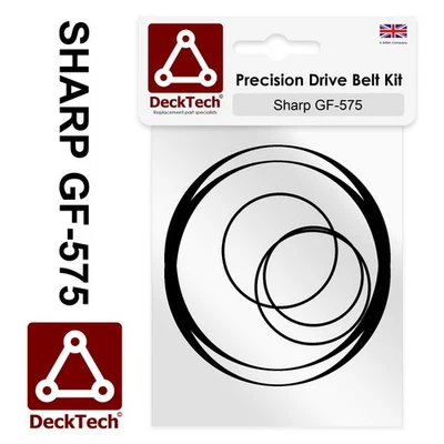 DeckTech™ Replacement Belts for Sharp Cassette Player GF-575 GF575 - Image 1 of 3