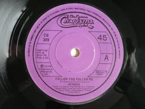 Genesis Follow You Follow Me 7" Vinyl Ireland 1978 Charisma Single Phil Collins - Picture 1 of 8