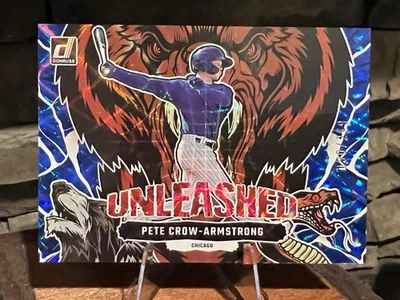 2023 Donruss Unleashed Pete Crow-Armstrong Blue Diamond /249 #U10 Chicago Cubs - Image 1 of 3