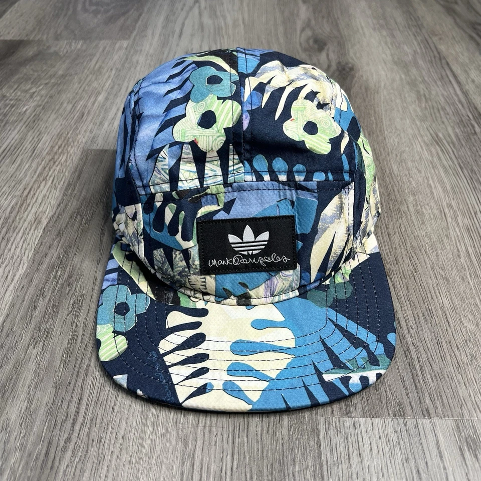 Sombrero Adidas Mark Gonzales 5 Paneles Skateboarding Tropical Floral Ajustable Foto 1 de 4