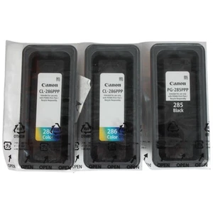 Canon PG-285/CL-286 Black & Tricolor Ink Cartridges Lot 3 Ink PIXMA New Sealed - Bild 1 von 3