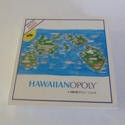 Hawaiianopoly A Metopoly Board Game 1991 Unpunched w/ Sealed Pack of Parts - Image 1 of 4