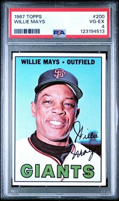 1967 Topps #200 Willie Mays San Francisco Giants (HOF) PSA 4 en muy buena condición-¡Excelente calidad nueva! Foto 1 de 2