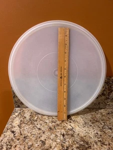 Vintage Tupperware Seal 224-5 Sheer Clear Lid Replacement 12" inside Dimension - Picture 1 of 4