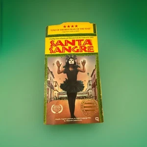 Rare Promo Santa Sangre VHS 1990 Jodorowsky Cult Horror NC-17 Screener - Picture 1 of 6