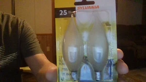 Sylvania 2pk 60 Watt B10 1500 Lumens Light Bulb's - Picture 1 of 8