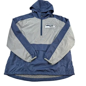 NFL Seattle Seahawks Pullover Rain Jacket Anorak Windbreaker XL - Picture 1 of 9