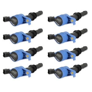 824385 MSD Ignition Coil - Blaster - Ford 3-Valve V8 - Blue - 8-Pack - Picture 1 of 4