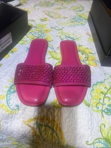 Mujer Moda Nova Talla 10 Rosa Chanclas Informales Verano Playa Puntera Abierta ZAPATOS - Imagen 1 de 6
