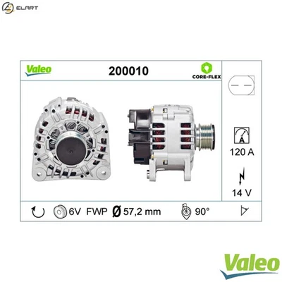 ALTERNATOR 200010 FOR SKODA OCTAVIA/Combi/II SUPERB LAURA ROOMSTER FABIA  VW - Image 1 of 4