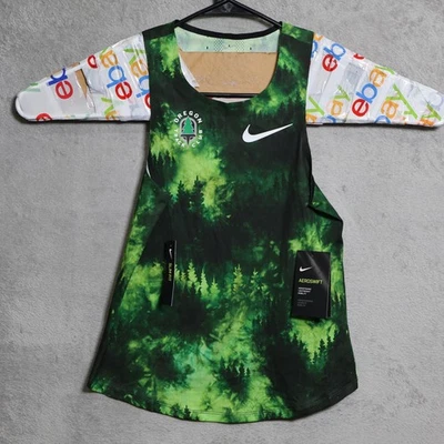 Nike Aeroswift Oregon Track Tank Shirt Womens XS Green Club Singlet CW1162-100 - Image 1 of 4