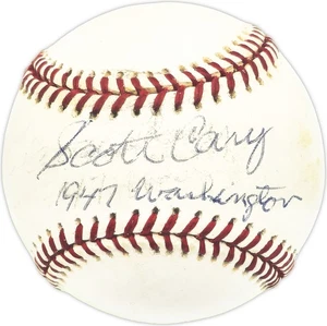 Scott Cary Signed MLB Baseball Senators "1947 Washington" Beckett #BM25904 - Picture 1 of 5