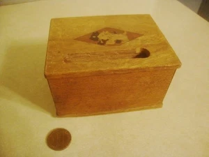 Vintage Wood SCOTTIE Black & White Scottish TERRIER MYSTERY BOX Collectible! - Picture 1 of 7